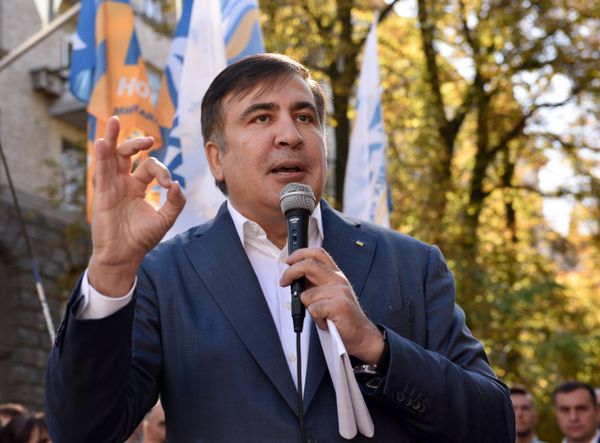 Выступление М. Саакашвили в Киеве