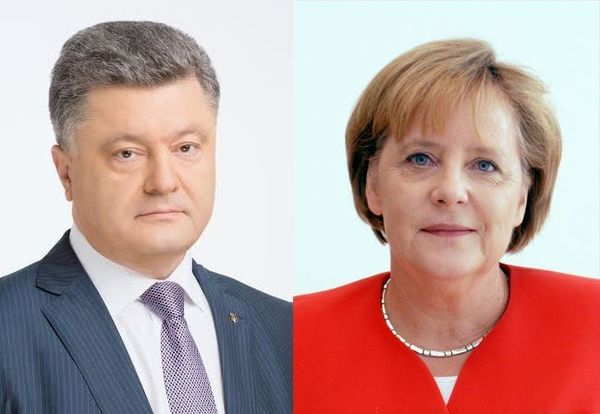 Петр Порошенко и Ангела Меркель Петр Порошенко и Ангела Меркель