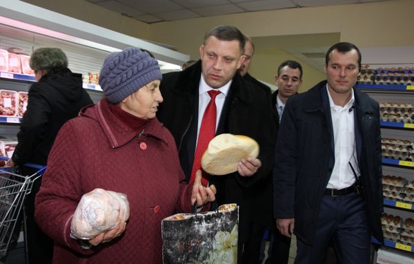 Рабочая поездка главы ДНР А.Захарченко в Дебальцево