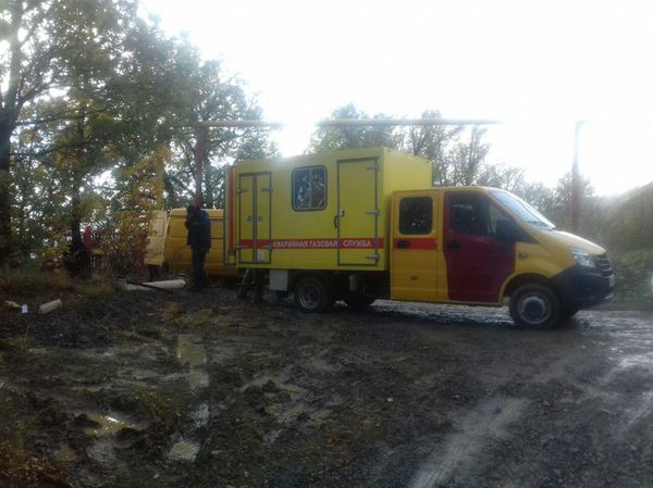 Повреждение газопровода под Алуштой