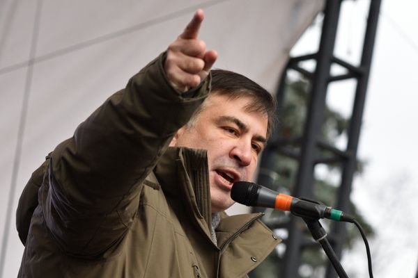 Митинг партии М. Саакашвили в Киеве