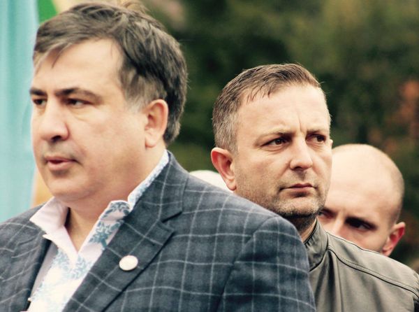 Саакашвили с Давидом Макишвили Саакашвили с Давидом Макишвили