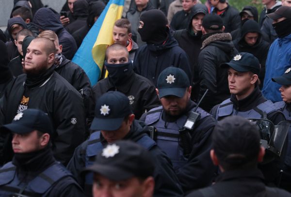 Акции националистов на Украине Акции националистов на Украине