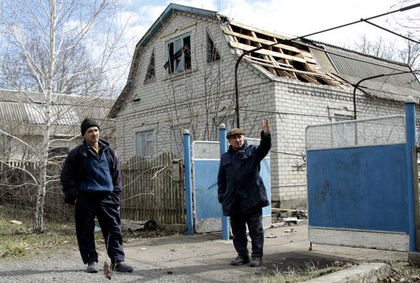 Последствия обстрела в Донецкой области Последствия обстрела в Донецкой области