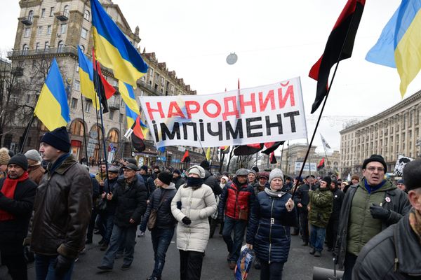 Марш за импичмент в Киеве Марш за импичмент в Киеве