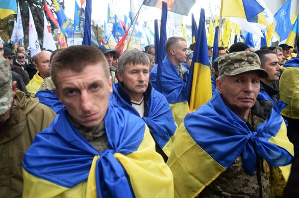 Акция с требованием реформ в Киеве Акция с требованием реформ в Киеве