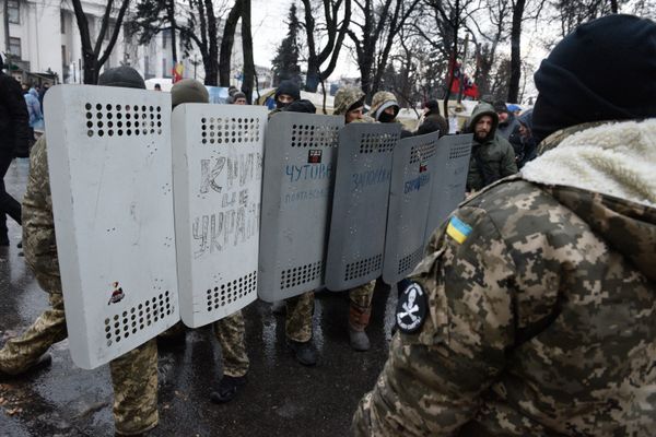 Сторонники М. Саакашвили разбили палаточный городок в центре Киева