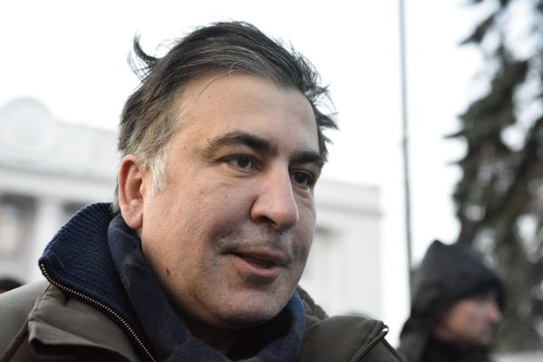 Бывший губернатор Одесской области Михаил Саакашвили отвечает на вопросы журналистов Бывший губернатор Одесской области Михаил Саакашвили отвечает на вопросы журналистов