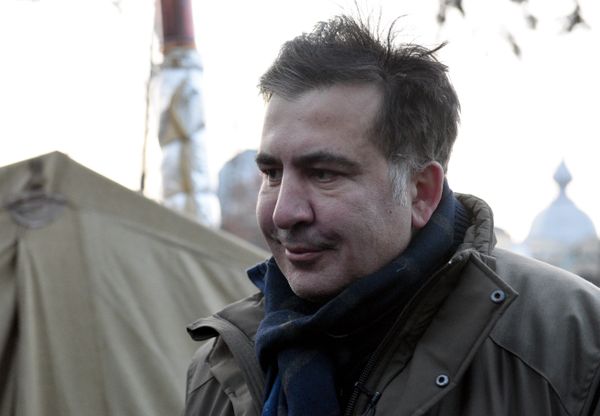 Бывший губернатор Одесской области Михаил Саакашвили отвечает на вопросы журналистов Бывший губернатор Одесской области Михаил Саакашвили отвечает на вопросы журналистов