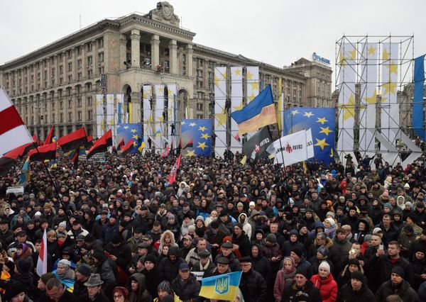 Акция протеста сторонников М. Саакашвили в Киеве Акция протеста сторонников М. Саакашвили в Киеве