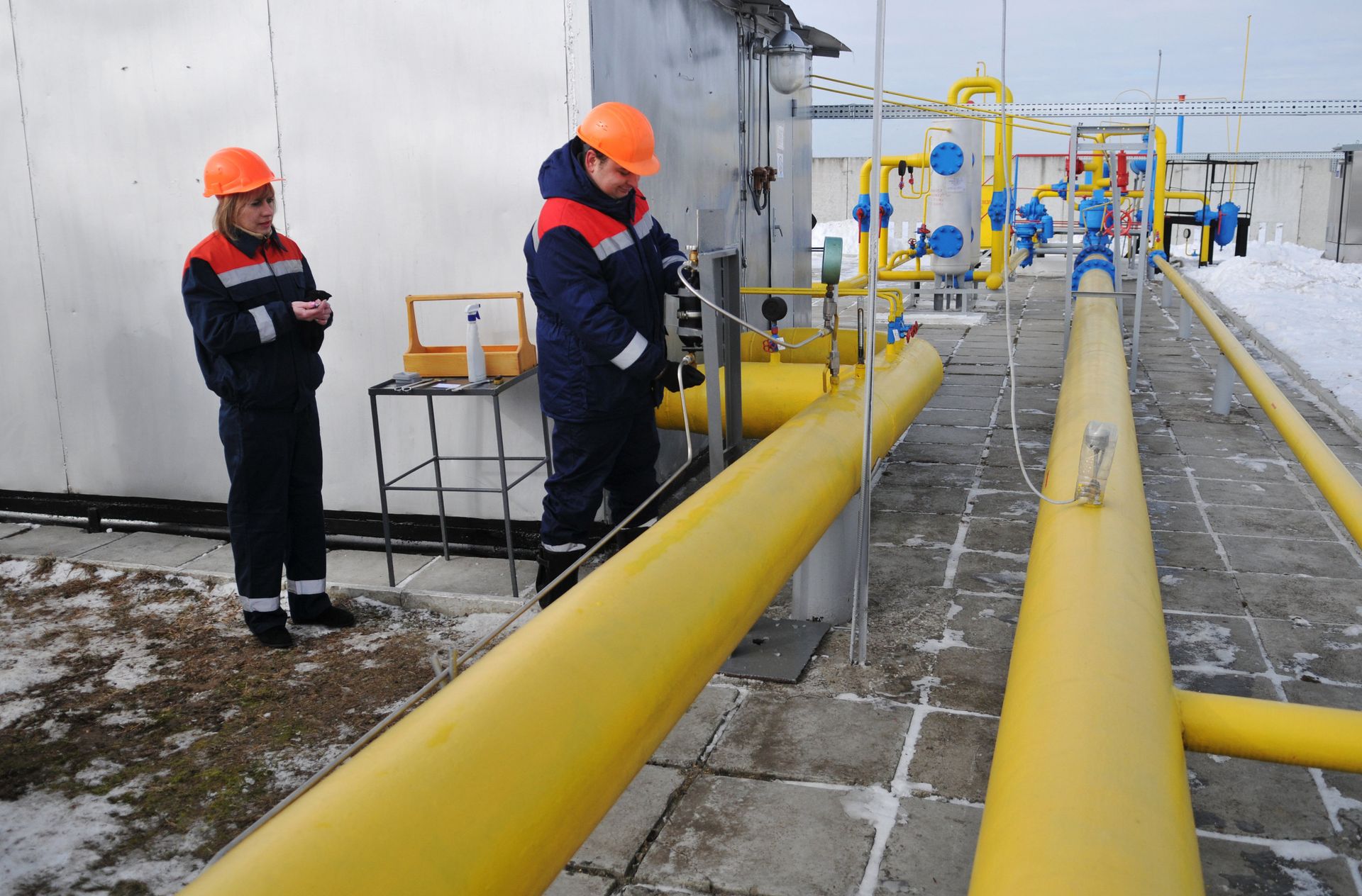 Газораспределительная станция Нежухив на Украине - РИА Новости, 1920, 03.11.2018