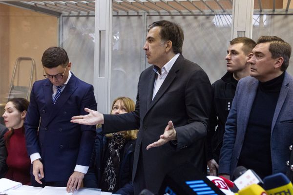 Суд по избранию меры пресечения для М. Саакашвили в Киеве