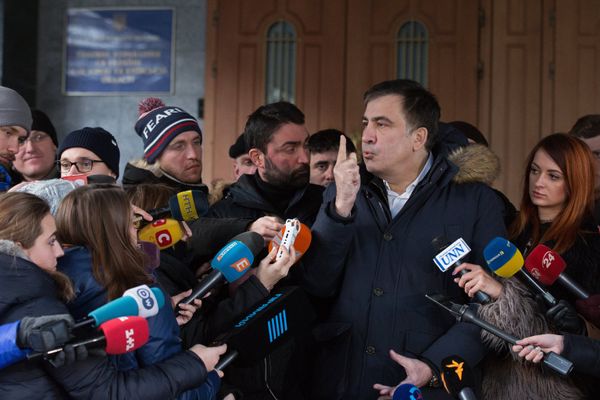 М. Саакашвили приехал на допрос в СБУ