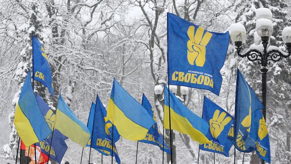 Акция протеста представителей Партии Свобода в Киеве