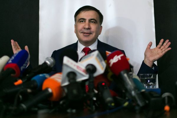 Пресс-конференция Михаила Саакашвили в Варшаве Пресс-конференция Михаила Саакашвили в Варшаве