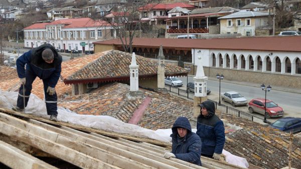 Реставрационные работы в Ханском дворце Бахчисарая Реставрационные работы в Ханском дворце Бахчисарая