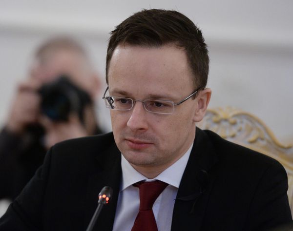 Встреча глав МИД РФ и Венгрии С. Лаврова и П. Сиярто