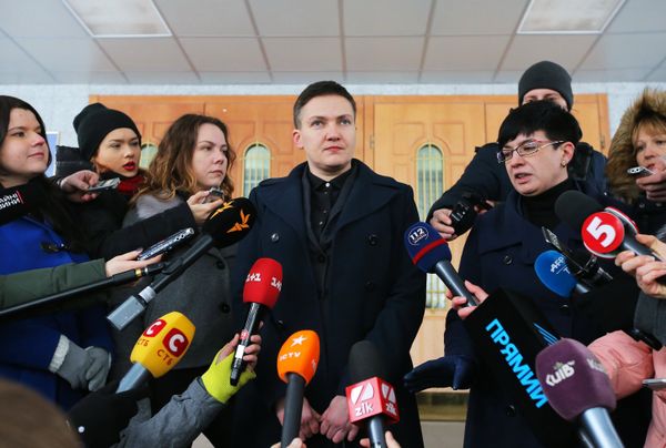 Брифинг Н. Савченко в Киеве Брифинг Н. Савченко в Киеве