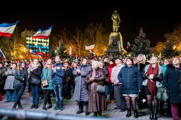 Митинг в Севастополе в честь годовщины воссоединения Крыма с Россией