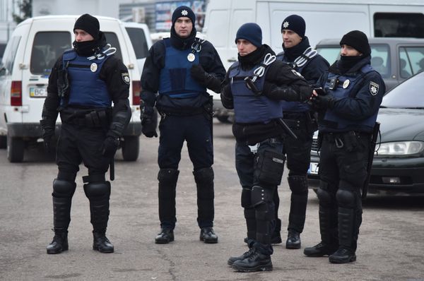 Акция протеста на границе между Украиной и Польшей