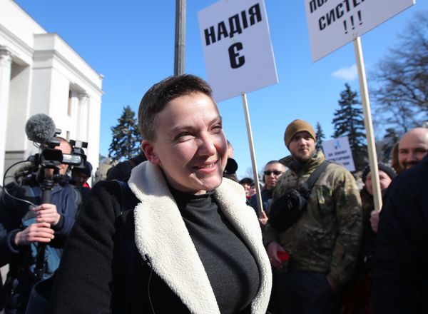 Акция в поддержку Н. Савченко в Киеве