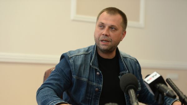 Брифинг премьер-министра самопровозглашенной Донецкой народной республики А. Бородая.