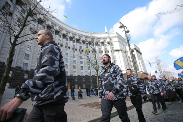 Акция протеста в Киеве против олигархов Акция протеста в Киеве против олигархов