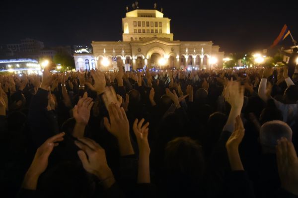 Акция протеста оппозиции в Ереване