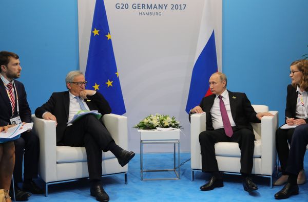 Президент РФ В. Путин принимает участие в саммите Группы двадцати в Гамбурге