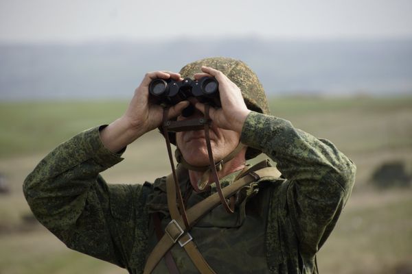 Учения по огневой подготовке Народной милиции ЛНР