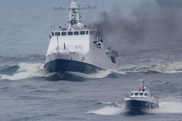 Репетиция военно-морского парада в Балтийске