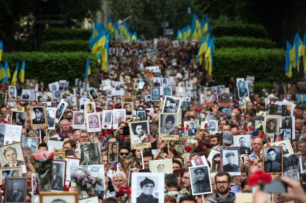 Акция Бессмертный полк на Украине