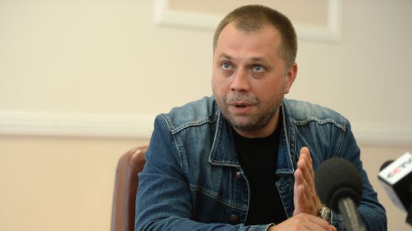 Брифинг премьер-министра самопровозглашенной Донецкой народной республики А. Бородая.