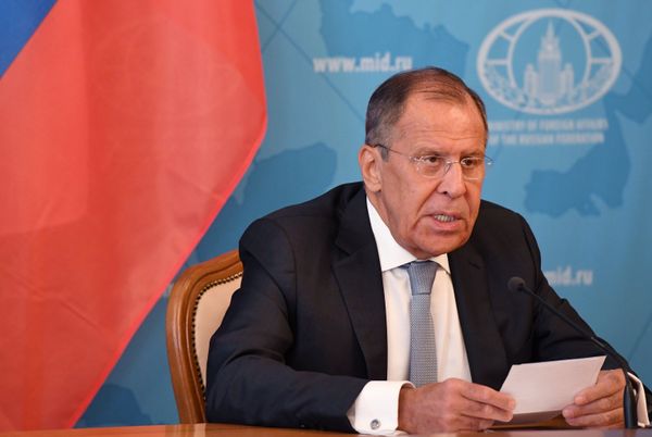 Встреча глав МИД РФ и Мозамбика С. Лаврова и Ж. Пашеку