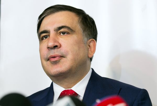 Пресс-конференция Михаила Саакашвили в Варшаве