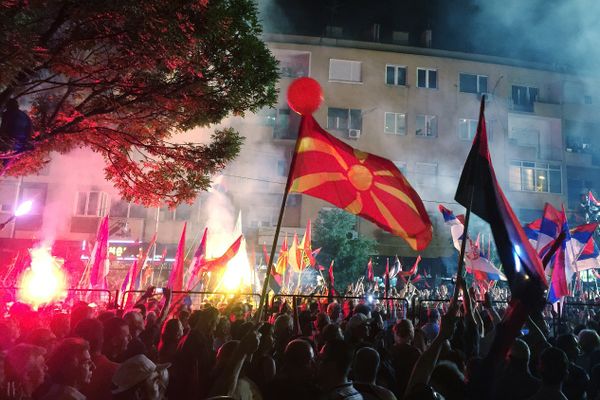 Массовые акции в Македонии Массовые акции в Македонии