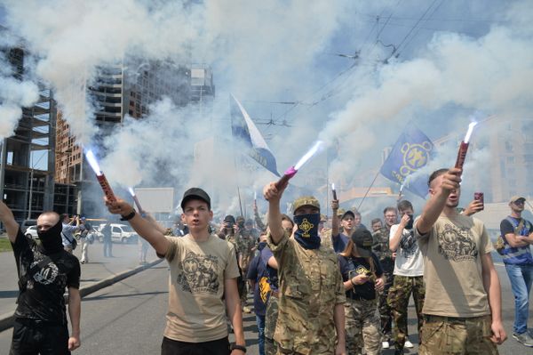 националистическая партия «Свобода» прошла маршем по улицам Киева мирослав Мысля Мисла националисты сич с14 националистическая партия «Свобода» прошла маршем по улицам Киева мирослав Мысля Мисла националисты сич с14