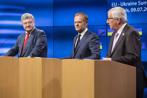 Саммит ЕС- Украина Порошенко Туск Юнкер Саммит ЕС- Украина Порошенко Туск Юнкер