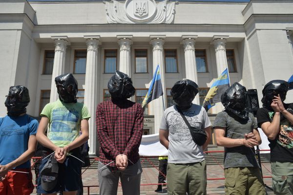 Акция Национальных дружин в Киеве 12.07.2018 Националисты рада оружие
