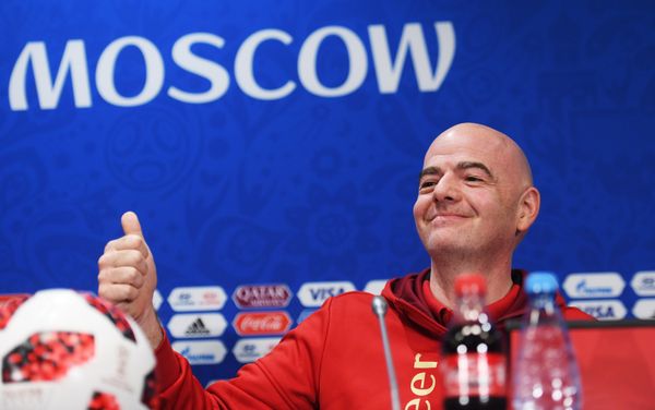 Пресс-конференция президента ФИФА Джанни Инфантино