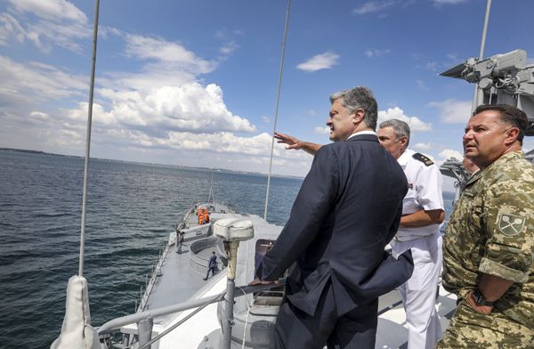 Порошенко Полторак на учениях Си-Бриз Sea Breeze
