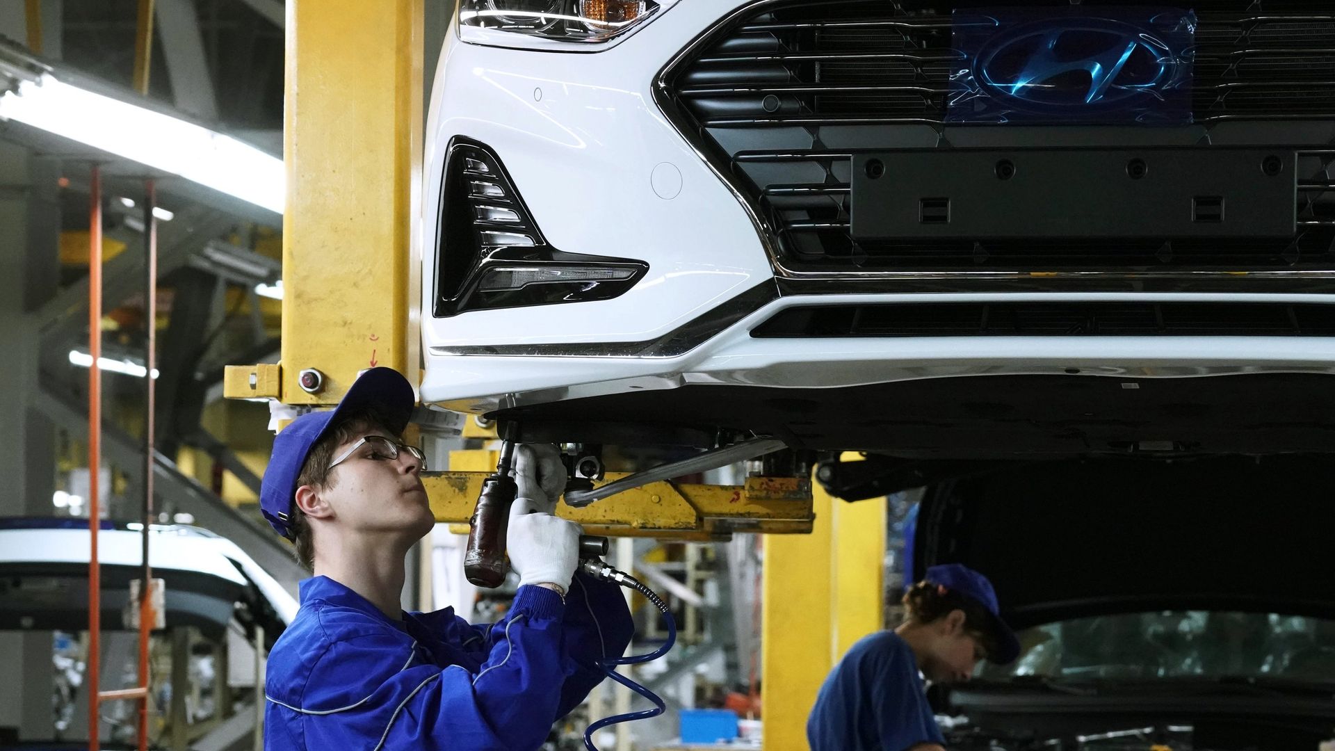 Производство автомобиля Hyundai Sonata в Калининграде Производство автомобиля Hyundai Sonata в Калининграде - РИА Новости, 1920, 22.04.2025