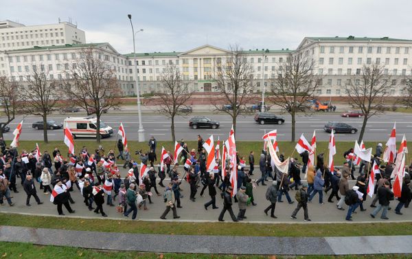 Акция, посвященная дню поминовения предков Дзяды в Минске Акция, посвященная дню поминовения предков Дзяды в Минске
