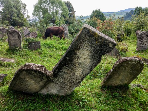 Еврейское кладбище поселок Ясиня Карпаты
