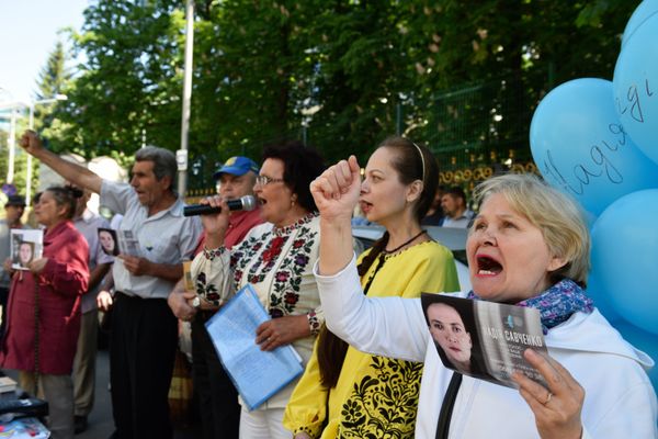 Акция в поддержку Н. Савченко в Киеве Акция в поддержку Н. Савченко в Киеве