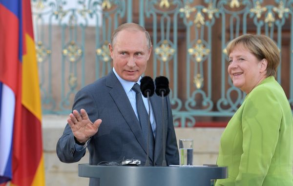 Рабочий визит президента РФ В. Путина в Германию