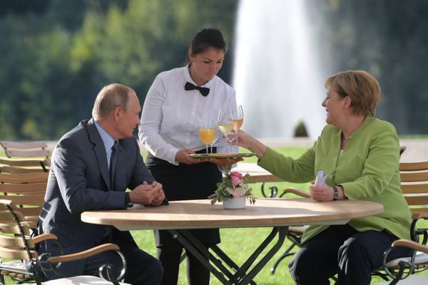 Рабочий визит президента РФ В. Путина в Германию