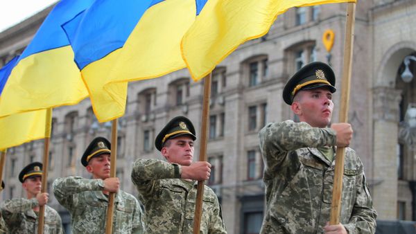 Репетиция парада ко Дню независимости Украины в Киеве