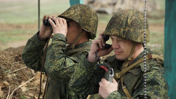 Учения по огневой подготовке Народной милиции ЛНР