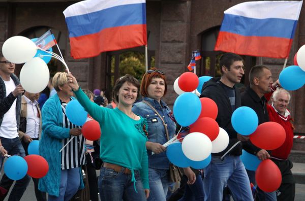 Празднование годовщины провозглашения ДНР в Донецке Празднование годовщины провозглашения ДНР в Донецке